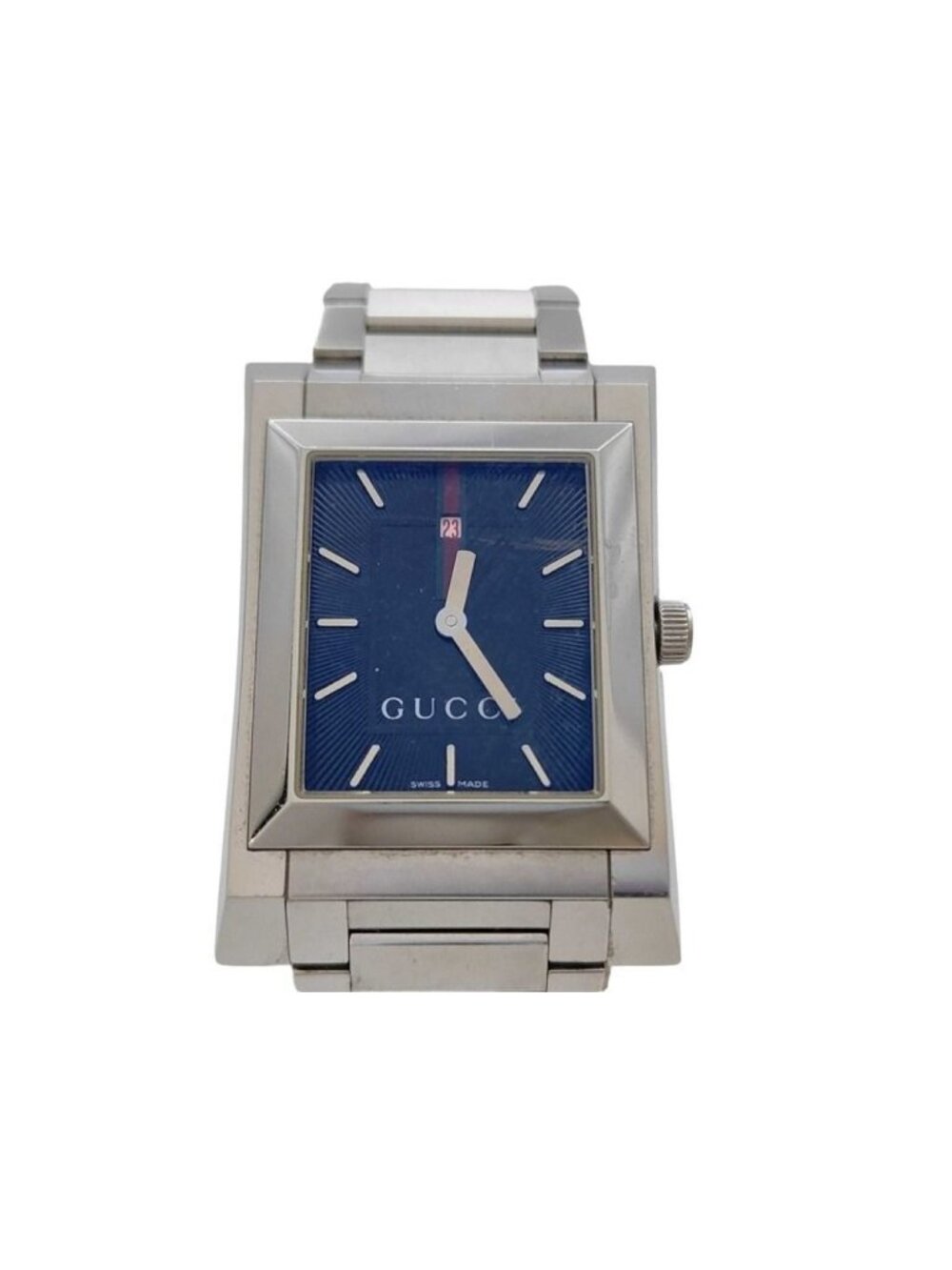 Gucci Watch Blue Silver Stainless Steel